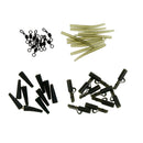 40pcs Rigs Tube Quick Change Swivels Weights Clips Fishing Tackle Set