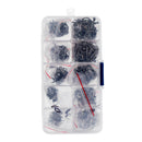 500Pcs/Box Carbon Steel Fishing Hook Jig Carp Fish Hook Lures Baits Holder