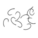 Pack of 10PCS Durable Corrosion Resistant Carbon Steel Fishing Hooks Barbed Hooks Baits Holder Tool Wide Gape Fishing Lovers Tool Yn 6