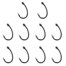 Pack of 10PCS Durable Corrosion Resistant Carbon Steel Fishing Hooks Barbed Hooks Baits Holder Tool Wide Gape Fishing Lovers Tool Yn 6