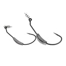 2g/2.5g/3g/5.25g/7g Barbed Lead Offset Fishing Hooks Worm Jig Big Hook with Screw Pin Spring