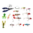 34pcs Fishing Lure Bait & Tools Set for Saltwater/Freshwater Fishing Simple & Practial Lure Kit