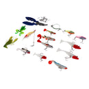 34pcs Fishing Lure Bait & Tools Set for Saltwater/Freshwater Fishing Simple & Practial Lure Kit