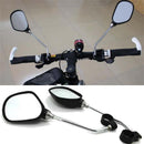2 Pieces Mountain Bike Handlebar Mirror 360 Degree Rotating Rear View with Safety Reflector