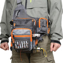 Sports Fishing Tackle Bag Shoulder Sling Bag Crossbody Bag Multi-function Shoulder Pack