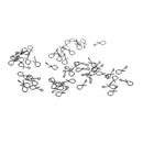 50pcs Fishing Fast-lock Snaps Barrel Swivel Solid Enforce Connector