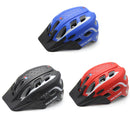 Bike Cycling Skating Skiing Head Safety Protection 19-Holes Diversion Helmet with Visor Blue