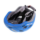 Bike Cycling Skating Skiing Head Safety Protection 19-Holes Diversion Helmet with Visor Blue
