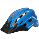 Bike Cycling Skating Skiing Head Safety Protection 19-Holes Diversion Helmet with Visor Blue