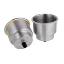 2Pcs Stainless Steel Recessed Cup Drink Holder for Marine Boat Camper Truck