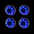 2Pcs 8 LED Recessed Stainless Steel Cup Drink Holder Cup for Car Marine Boat