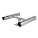 Wall Boat Yacht Mounted Stainless Steel Twin Fishing Pole Rod Holder 2 Tube
