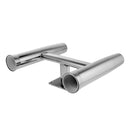 Wall Boat Yacht Mounted Stainless Steel Twin Fishing Pole Rod Holder 2 Tube
