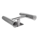 Wall Boat Yacht Mounted Stainless Steel Twin Fishing Pole Rod Holder 2 Tube