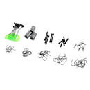 Assorted Fishing Accessories Kit Multi Tackle Hooks Lead Rolls Space Beans, etc. for Carp Fishing Basic Edition