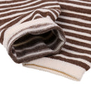 Men Women Blisters Preventing 5 Finger Ankle Striped Toe Socks Cotton Warm Toe Socks Pair Beige