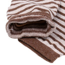 Men Women Blisters Preventing 5 Finger Ankle Striped Toe Socks Cotton Warm Toe Socks Pair Brown