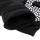 Women Cotton Yoga Pilates Practice Gym Toe Socks Anti-slip Shock Absorption Foot Massage Full Grip Socks 1 Pair Black