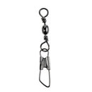70 Pcs Fishing Interlock Snap Barrel Swivels Connectors Rolling Solid Rings