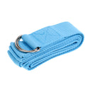 Yoga Strap D-Ring Belt Band Fitness Training Waist Leg Exercise Cotton Strap