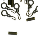 20pcs Back Lead Clips&Tubes for Carp Fishing Carp Fishing Rig Accessory Kit