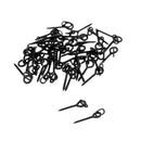 40Pcs Boilie Bait Screws with Link Loops Swivel Carp Fishing Terminal Tackle