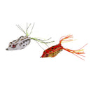 6 Pcs Topwater Frog Lure Kit Set Lots for Bass Snakehead Freshwater Saltwater Soft Bait Crankbait