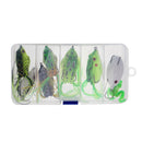 8pcs Lifelike Frog Lure Topwater Fishing Bait Crankbait Hook with Tackle Box