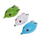 8pcs Lifelike Frog Lure Topwater Fishing Bait Crankbait Hook with Tackle Box