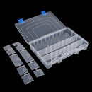 Clear Fishing Tackle Box Baits Lures Hooks Beads Jewelry Organizer Container