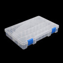 Clear Fishing Tackle Box Baits Lures Hooks Beads Jewelry Organizer Container