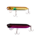 8 Pieces 3.7" 18g Topwater Popper Pencil Baits Floating Fishing Lures Crankbaits with Barbed Hooks Fishing Gear