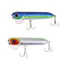 8 Pieces 3.7" 18g Topwater Popper Pencil Baits Floating Fishing Lures Crankbaits with Barbed Hooks Fishing Gear