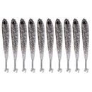 10 Pieces Jig Head Soft Silicone Lure Fishing Worm Bait Soft Lure Fly Fishing Bait Fishing Lures 70mm