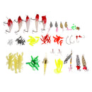 1 Set Fishing Tool Kit Tackle Box Spinners Spoons Lure Baits Hooks Accessory