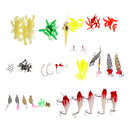 1 Set Fishing Tool Kit Tackle Box Spinners Spoons Lure Baits Hooks Accessory