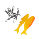128x Fishing Lures Hooks Baits Swivels Tackle Box Full Storage Case Tool Set
