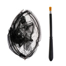 Stainless Steel 5.58ft Telescope Extending Pole Handle Fishing Brail Landing Net Tackle Folding Carp Fishing Net