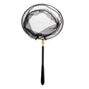 Stainless Steel 5.58ft Telescope Extending Pole Handle Fishing Brail Landing Net Tackle Folding Carp Fishing Net