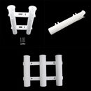 3 Rod Holder Rack Socket for Boat Marine Fishing Box Kayak Boat Yacht White