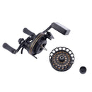 6BB 2.6:1 Metal Left Hand Raft Fishing Reel Fly Ice Fishing Reel w/ Counter