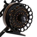 6BB 2.6:1 Metal Left Hand Raft Fishing Reel Fly Ice Fishing Reel w/ Counter