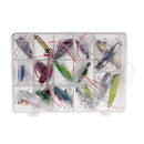 22pcs Bass CrankBait Hook Minnow Spoon Baits Tackle VIB Metal Fishing Lures