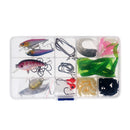 79pc Fishing Lures Spinnerbaits Spoons Minnow Bait Pike Trout Salmon+Box Set
