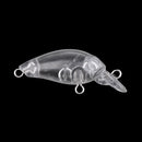 5pcs Unpainted Hard Fishing Lures Blank Crankbaits DIY Fishing Body 4.7cm