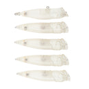 5pcs Unpainted Popper Fishing Lures Blank Crankbaits DIY Fishing Body 9cm