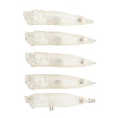 5pcs Unpainted Popper Fishing Lures Blank Crankbaits DIY Fishing Body 9cm
