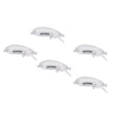 5pcs Unpainted Hard Fishing Lures Blank Crankbaits DIY Fishing Body 6cm