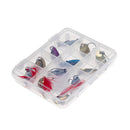12pcs Fly Fishing Sequins Lure Bait Set for Perch Herring Topwater Fishing