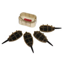 4 Pieces In-line Flat Method Feeder and 1 Mould 30g 40g 50g 60g Carp Fishing
